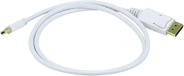 Main image of Monoprice Video Cable - 3 Feet - White | Gold Plated 32AWG Mini DisplayPort to DisplayPort Cable