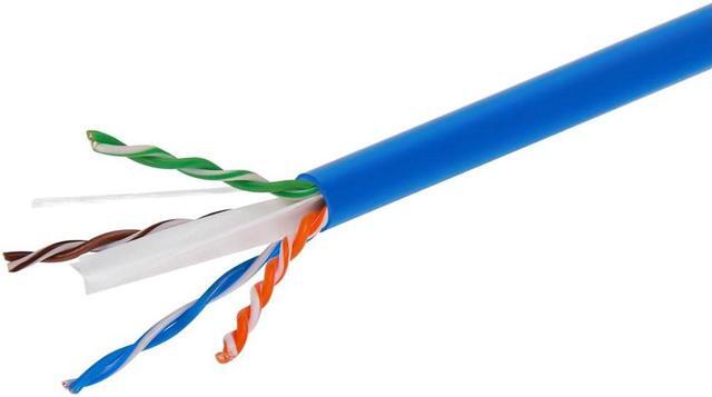 Alt view image 2 of 15 - Monoprice Cat6A Ethernet Bulk Cable - Network Internet Cord - Solid, 550Mhz, UTP, CMR, Pure Bare Copper Wire, 10G, 23AWG, No Logo, 1000ft, Blue