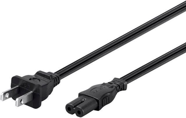 Main image of Monoprice AC Power Cord Cable - 3 Feet Without Polarized | 18AWG, 10A (NEMA 1-15P to IEC-320-C7)