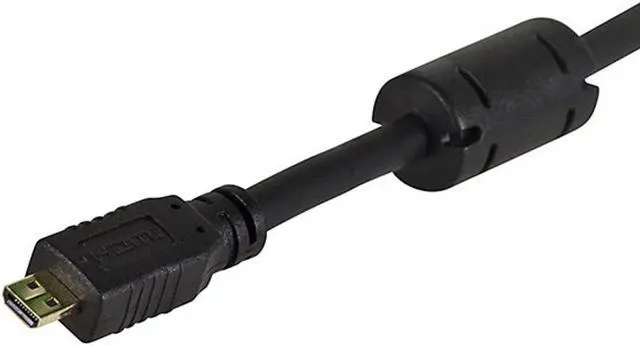Alt view image 11 of 15 - Monoprice High Speed HDMI Cable - 1.5 Feet - Black | With HDMI Micro Connector, 4K @ 24Hz, 10.2Gbps, 34AWG