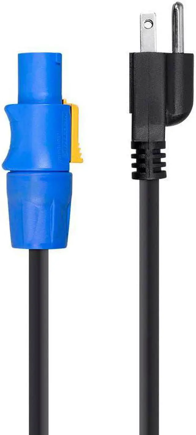 Alt view image 2 of 8 - Monoprice Pro Power Cable - 1.5 Feet | 16 AWG NEMA 5-15P to powerCON Connector - Stage Right