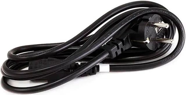 Main image of Monoprice Power Cord - 6 Feet - Black | CEE 7/7 SCHUKO (Europe) to IEC 60320 C13, 18AWG, 5A/1250W, 250V, 3-Prong