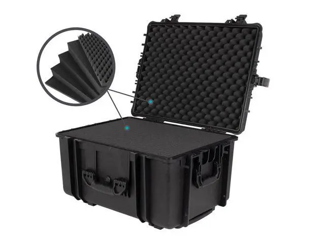 Alt view image 5 of 12 - Monoprice Weatherproof Hard Case - 26" x 20" x 14" With Wheels and Customizable Foam, IP67 Level Dust And Water Protection