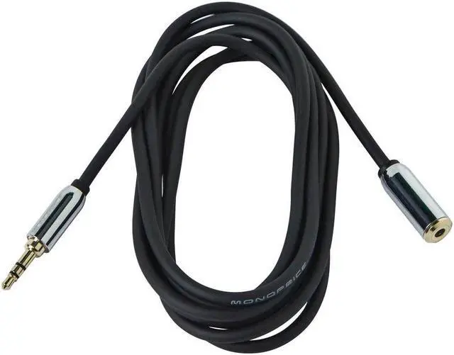 Alt view image 2 of 5 - Monoprice Designed for Mobile 25ft 3.5mm Stereo Extension Cable