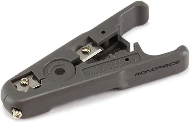 Main image of Monoprice RJ-45/RJ11 Stripping and Crimping Tool Kit w/ Modular Plugs