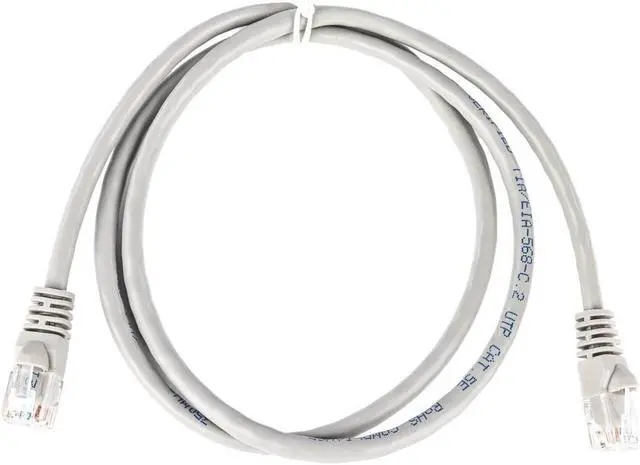 Alt view image 3 of 9 - Monoprice Cat5e Ethernet Patch Cable - Network Internet Cord - RJ45, Stranded, 350Mhz, UTP, Pure Bare Copper Wire, 24AWG, 3ft, Gray