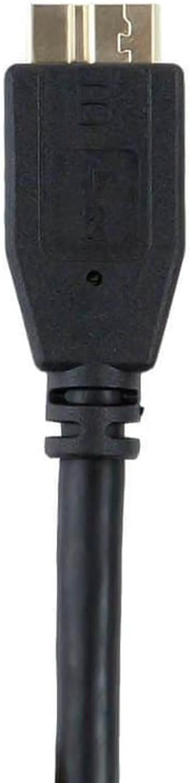 Alt view image 7 of 7 - Monoprice USB 3.0 Type-A Male to Micro Type-B Female Cable - 1.5 Feet - Black | Compatible with Android, Hard drives, Samsung, HTC, WD and More! - Select Series