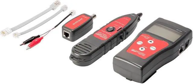 Main image of Monoprice Professional Coaxial, RJ-45, RJ-11/12, BNC, and USB Multifunction Tester with LCD Display