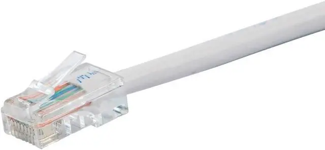 Alt view image 2 of 2 - Monoprice Cat6 Ethernet Patch Cable - 5 Feet - White, RJ45, Stranded, 550Mhz, UTP, Pure Bare Copper Wire, 24AWG - Zeroboot Series