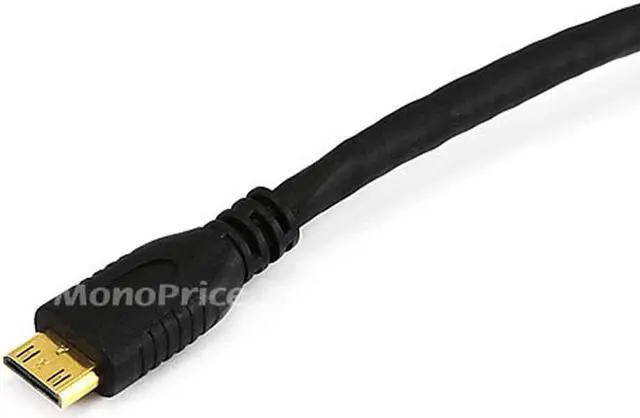 Alt view image 7 of 8 - Monoprice Standard HDMI Cable - 15 Feet - Black | With HDMI Mini Connector, 1080i @ 60Hz, 4.95Gbps, 30AWG