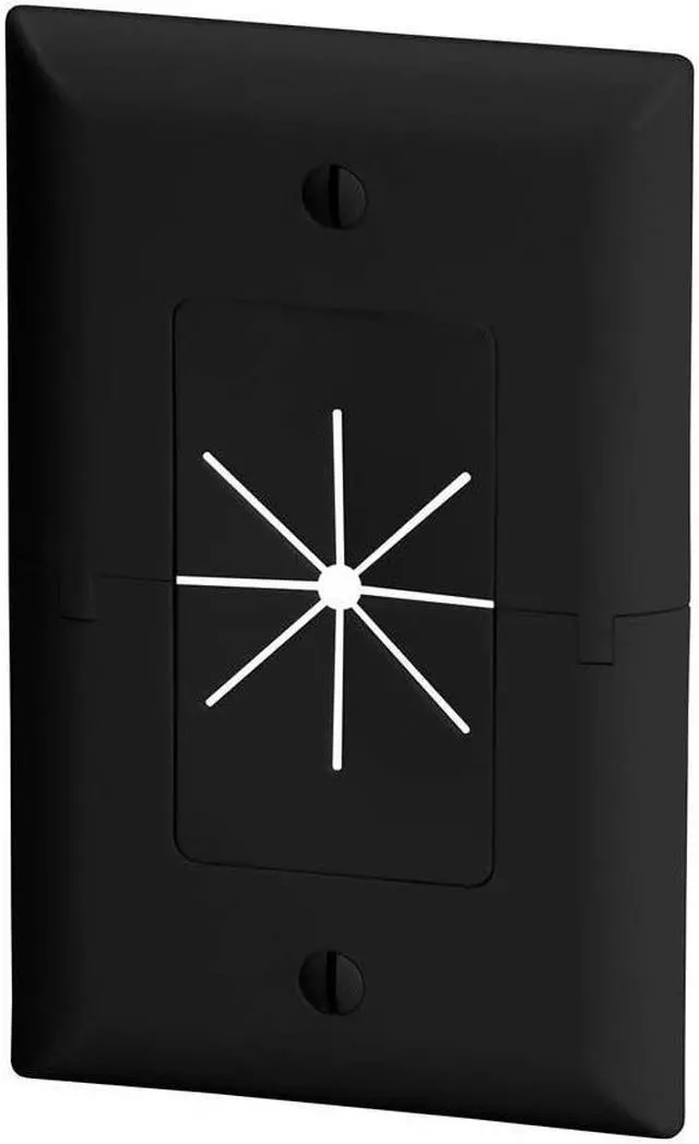 Main image of Monoprice Split Plate with Flexible Opening, Black