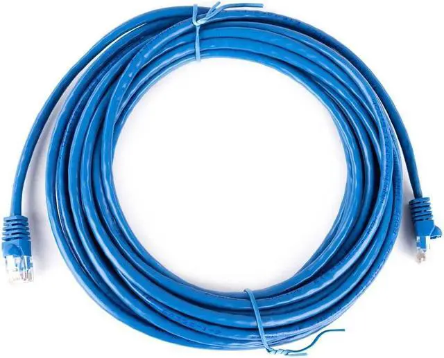 Alt view image 4 of 10 - Monoprice Cat5e Ethernet Patch Cable - 25 Feet - Blue | Network Internet Cord - RJ45, Stranded, 350Mhz, UTP, Pure Bare Copper Wire, 24AWG