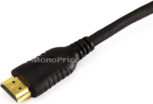 Alt view image 8 of 8 - Monoprice Standard HDMI Cable - 15 Feet - Black | With HDMI Mini Connector, 1080i @ 60Hz, 4.95Gbps, 30AWG