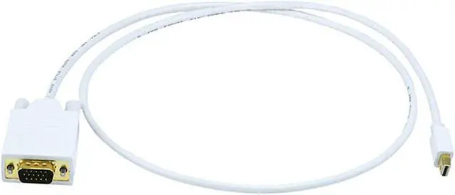 Main image of Monoprice 3Ft 32Awg Mini Displayport To Vga Cable - White