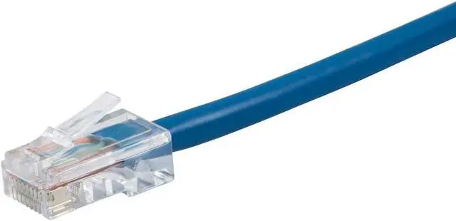 Alt view image 2 of 10 - Monoprice Cat6 Ethernet Patch Cable - 0.5 Feet - Blue | Network Internet Cord - RJ45, Stranded, 550Mhz, UTP, Pure Bare Copper Wire, 24AWG - Zeroboot Series