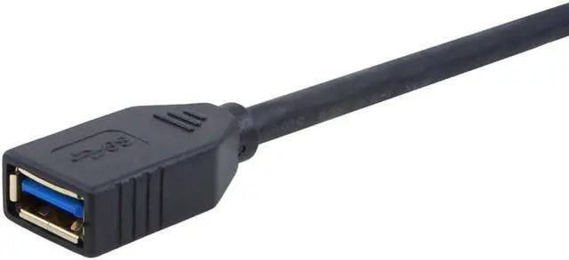 Alt view image 6 of 14 - Monoprice USB 3.0 Type-A Male to Type-A Female Extension Cable - 6 Feet - Black | Use with PlayStation, Xbox, Oculus VR, USB Flash Drive, Card Reader, Hard Drive, Keyboard