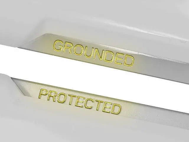 Alt view image 7 of 9 - Monoprice Power & Surge - 12 Outlet Surge Protector Power Strip With 2 Built In 2.1A USB Charger Ports - 6 Feet - White | Cord UL Rated, 3,420 Joules With Grounded And Protected Light Indicator