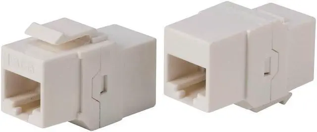 Main image of Monoprice Cat6A UTP Keystone In-Line Coupler RJ45-RJ45