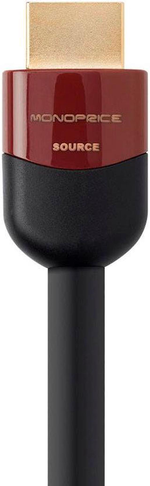 Alt view image 3 of 15 - Monoprice HDMI Cable - 30 Feet - Black | High Speed, Active Chipset, 4K@60Hz, HDR, 18Gbps, 24AWG, YUV, 4:4:4, CL2 - Cabernet Ultra Series