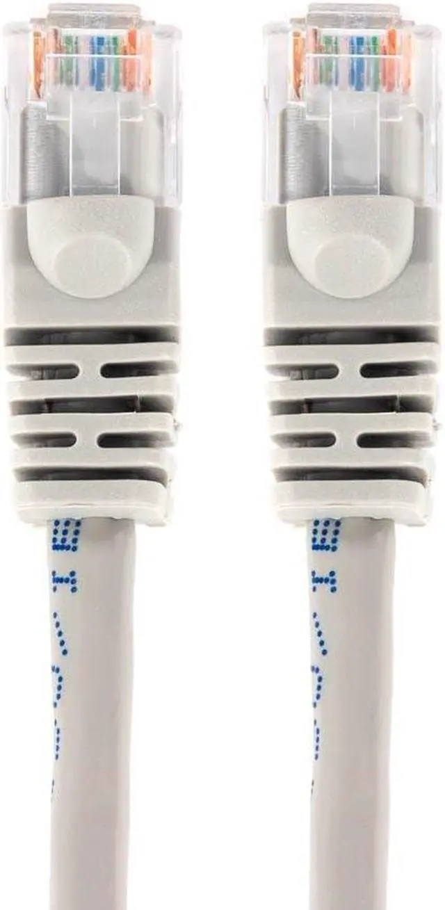 Alt view image 2 of 9 - Monoprice Cat5e Ethernet Patch Cable - Network Internet Cord - RJ45, Stranded, 350Mhz, UTP, Pure Bare Copper Wire, 24AWG, 3ft, Gray