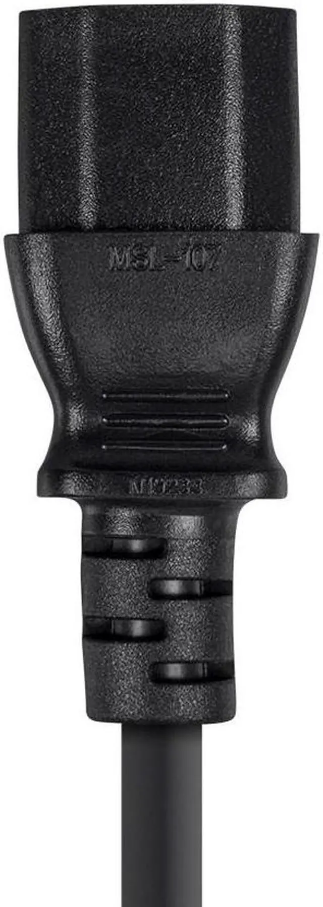 Alt view image 3 of 4 - Monoprice Australian AS/NZS 3112 Male to C13 Female Power Cable - 6 Feet - Black | 18AWG