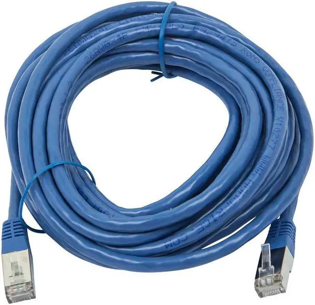 Alt view image 2 of 9 - Monoprice Cat6A Ethernet Patch Cable - 20 Feet - Blue | Network Internet Cord - Zeroboot, RJ45, Stranded, 550Mhz, STP, Pure Bare Copper Wire, 10G, 26AWG - Entegrade Series