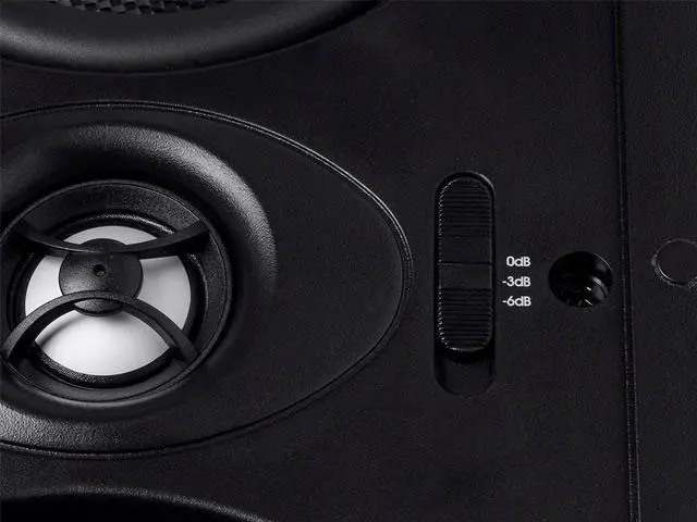 Alt view image 6 of 13 - Monoprice 2-Way Carbon Fiber In-Wall Center Channel Speaker - Dual 5.25 Inch (Single) - Alpha Series