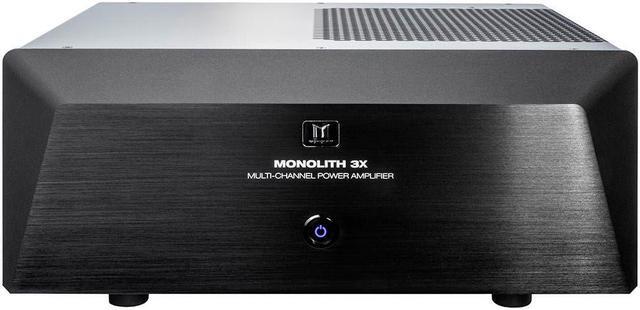 Main image of Monoprice Monolith Multi-Channel Power Amplifier - Black With 3x200 Watt Per Channel, XLR Inputs, For Home Theater & Studio