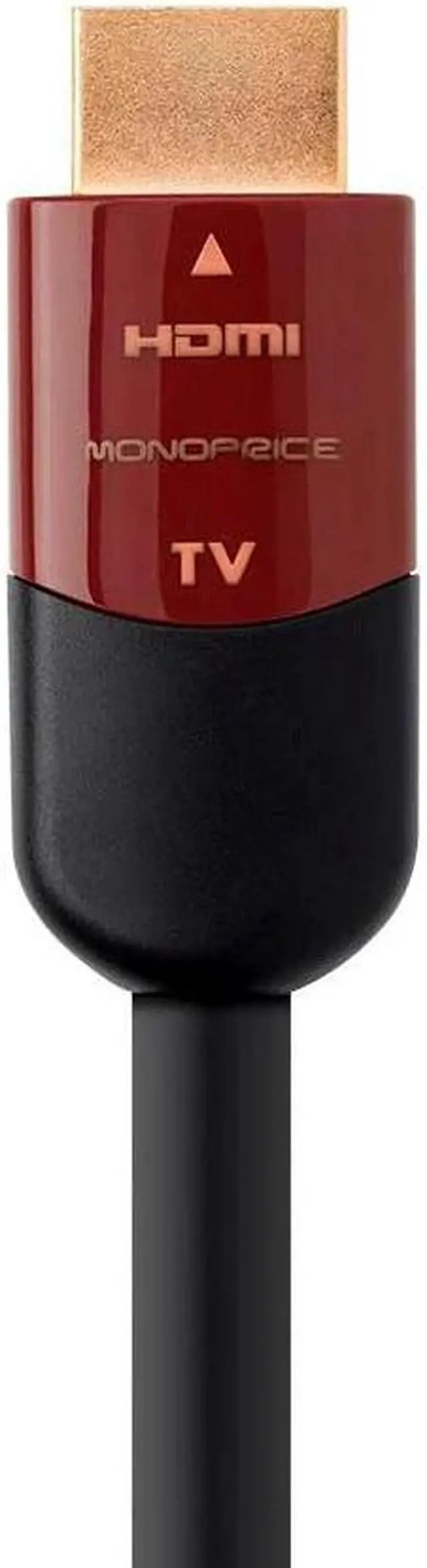 Alt view image 16 of 19 - Monoprice HDMI Cable - 35 Feet - Black | High Speed, Active Chipset, 4K@60Hz, HDR, 18Gbps, 26AWG, YUV, 4:4:4, CL2 - Cabernet Ultra Series