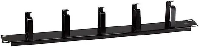 Main image of Monoprice 1U Premium Cable Management With 5 Metal D-Ring, 1.75in (H) X 19in (W)
