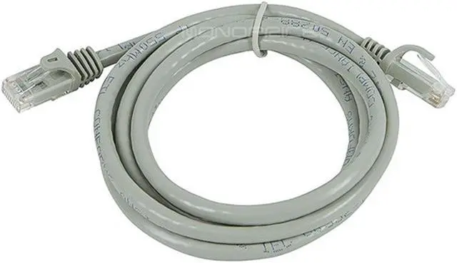 Alt view image 6 of 10 - Monoprice Cat6 Ethernet Patch Cable - 5 Feet - Gray | Network Internet Cord - RJ45, Stranded, 550Mhz, UTP, Pure Bare Copper Wire, 24AWG - Flexboot Series