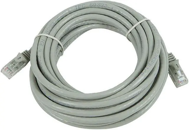 Alt view image 2 of 13 - Monoprice Cat6 Ethernet Patch Cable - 25 Feet - Gray | Network Internet Cord - Snagless RJ45, Stranded, 550Mhz, UTP, Pure Bare Copper Wire, 24AWG - Flexboot Series
