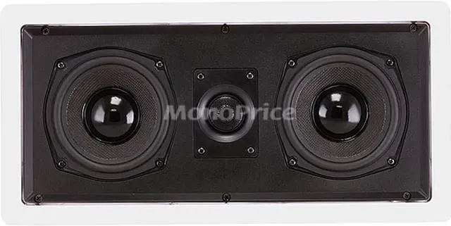 Alt view image 3 of 9 - Monoprice Aramid Fiber In-Wall Center Channel Speaker - Dual 5.25 Inch (Single) With Titanium Tweeters - Caliber Series