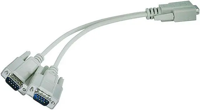 Main image of Monoprice RS232 Serial Mouse or Monitor Splitter cable - (1)DB9 female to (2) DB9 male