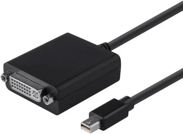 Main image of Monoprice Mini DisplayPort 1.1 to DVI Adapter, Black