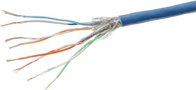 Alt view image 5 of 7 - Monoprice Cat7 Ethernet Patch Cable - 2 Feet - Blue | Network Internet Cord - Flexboot RJ45 Stranded 600Mhz S/FTP CMX Pure Bare Copper Wire 26AWG - Entegrade Series