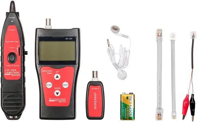 Alt view image 5 of 12 - Monoprice Professional Coaxial, RJ-45, RJ-11/12, BNC, and USB Multifunction Tester with LCD Display