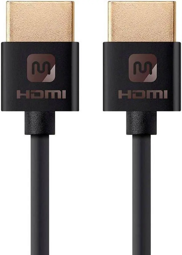 Alt view image 7 of 20 - Monoprice HDMI Cable - 1.5 Feet - Black | High Speed, 4K@60Hz, HDR, 18Gbps, 36AWG, YUV 4:4:4, Compatible with UHD TV and More - Ultra Slim Series