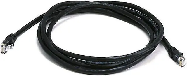 Alt view image 5 of 17 - Monoprice Cat5e Ethernet Patch Cable - 7 Feet - Black | Network Internet Cord - RJ45, Stranded, 350Mhz, UTP, Pure Bare Copper Wire, 24AWG