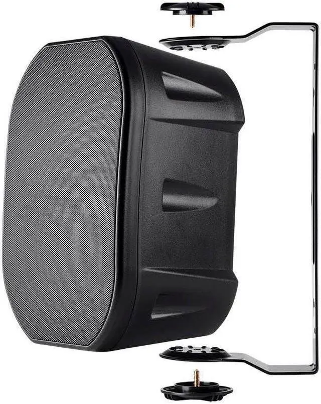 Alt view image 4 of 5 - Monoprice 6.5-inch Weatherproof 2-Way Speakers with Wall Mount Bracket (Pair Black)