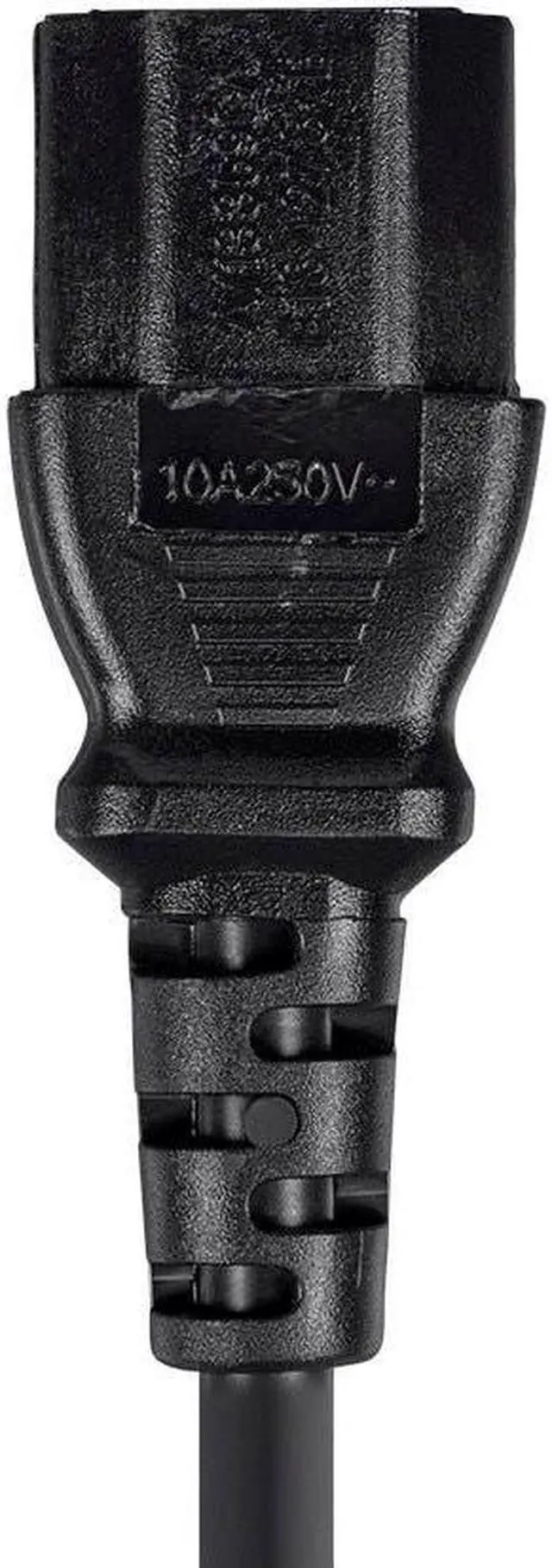 Alt view image 5 of 8 - Monoprice Power Cord - 6 Feet - Black | AS/NZS 3112 (Australia/New Zealand) to IEC 60320 C13, 18 AWG, 5A/1250W, 250V