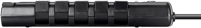 Alt view image 4 of 8 - Monoprice 10 Outlet Rotating Surge Protector Power Block / Strip - 8 Feet - Black | 2880 Joules, Heavy Duty Cord