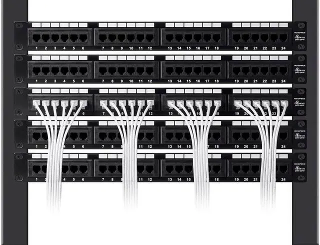 Alt view image 5 of 20 - Monoprice Cat6 Ethernet Patch Cable - 5 feet - Black | Snagless RJ45 Stranded 550MHz UTP CMR Riser Rated Pure Bare Copper Wire 28AWG - SlimRun Series