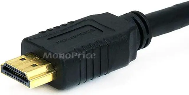 Alt view image 4 of 8 - Monoprice Select Series High Speed HDMI Cable, 4K @ 24Hz, 10.2Gbps, 28AWG, 1.5ft, Black