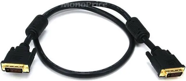 Main image of Monoprice 3ft 28AWG CL2 Dual Link DVI-D Cable - Black