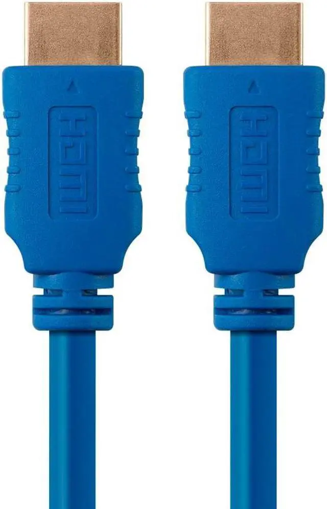 Main image of Monoprice HDMI Cable - 6 Feet - Blue | High Speed, 4K@24Hz, HDR, 18Gbps, YUV 4:4:4, 28AWG, Compatible with UHD TV and More - Select Series