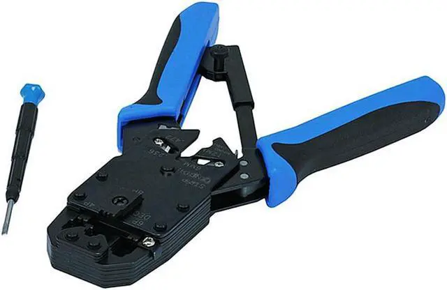 Main image of Monoprice Professional Modular Crimps, Strips, and Cuts Tool with Ratchet