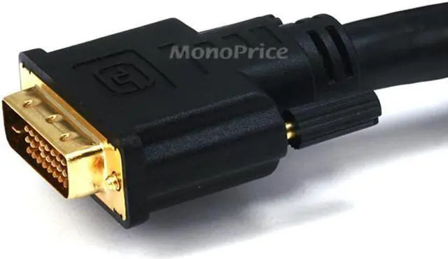 Alt view image 2 of 13 - Monoprice 25ft 24AWG CL2 Dual Link DVI-D Cable - Black