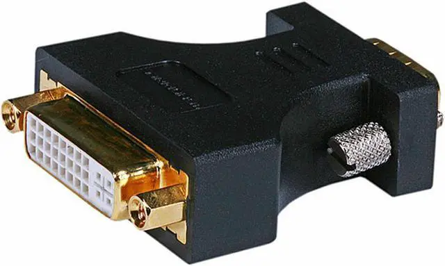 Main image of Monoprice HD15(VGA) Male to DVI-A Female Adapter (Gold Plated Connector) For Use With Analog DVI Monitors