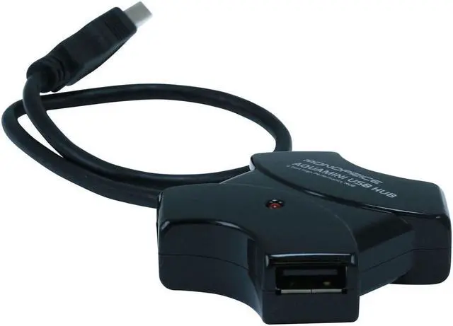 Main image of Monoprice 4-Port USB 2.0 Hub Black (106631)